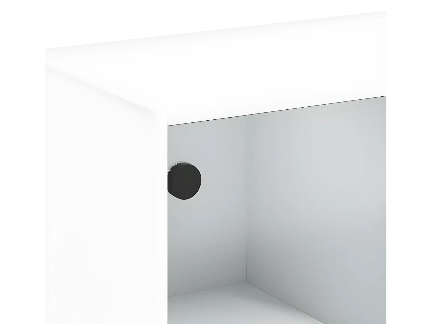 Estantería con puertas madera de ingeniería negro 136x37x142 cm