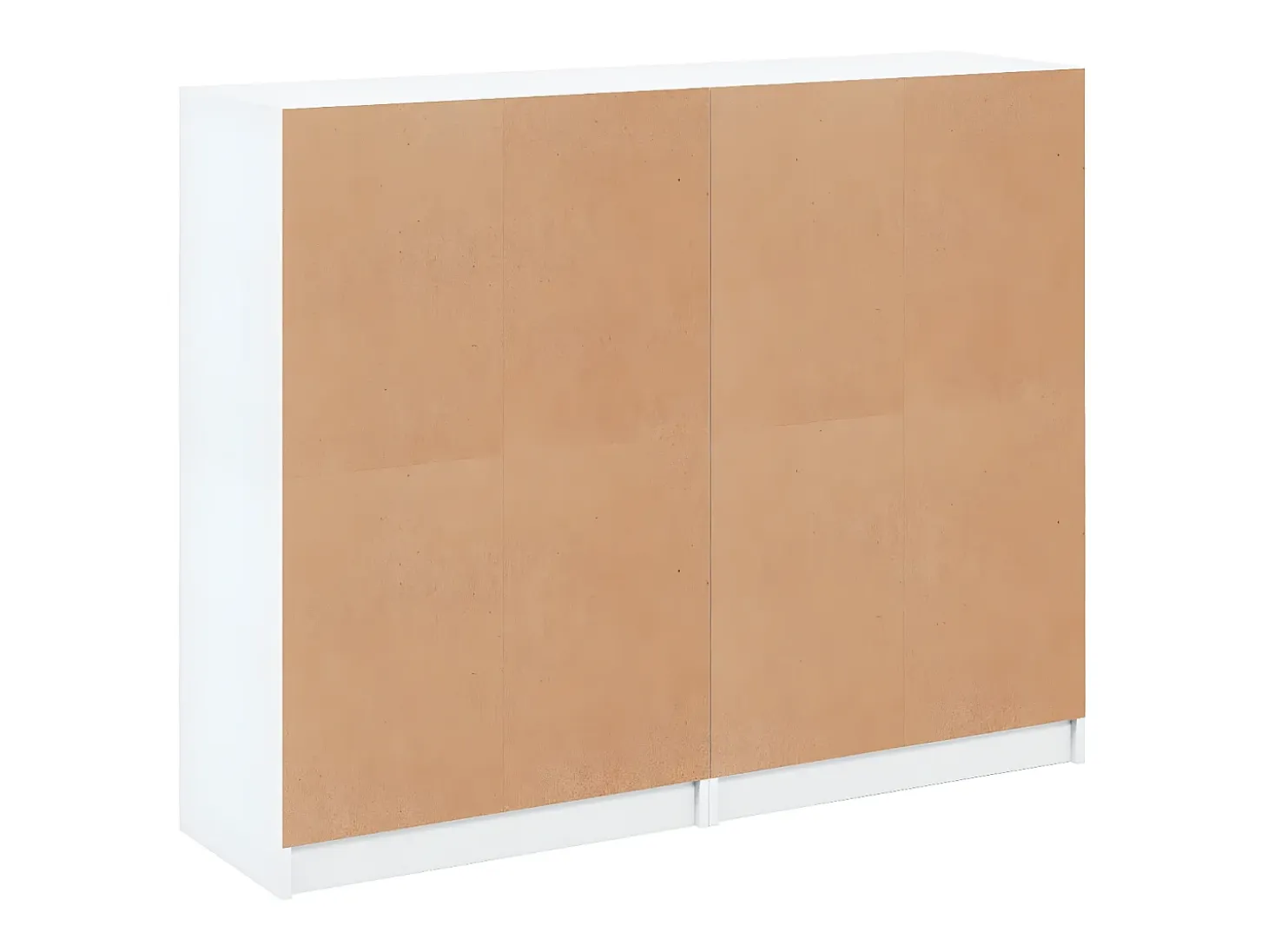 Estantería con puertas madera de ingeniería negro 136x37x109 cm