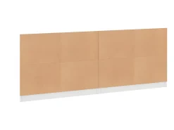Estantería con puertas madera de ingeniería negro 204x37x75 cm