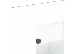 Estantería con puertas madera de ingeniería negro 204x37x75 cm