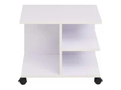 Estantería con ruedas blanca 50x35x42 cm