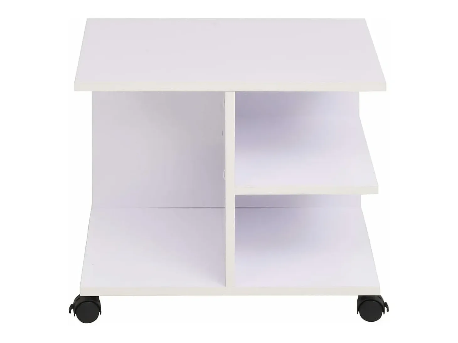 Estantería con ruedas blanca 50x35x42 cm