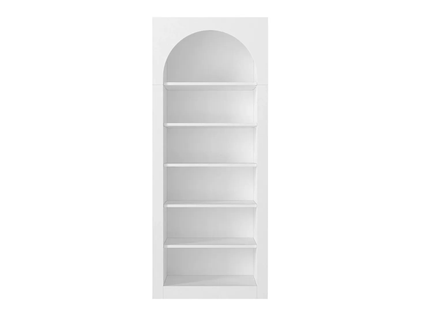 Estantería contemporánea con 6 estantes - Blanco - CYMORA