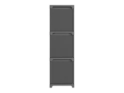 Estantería de 9 cubos con cajas tela gris 103x30x107,5 cm