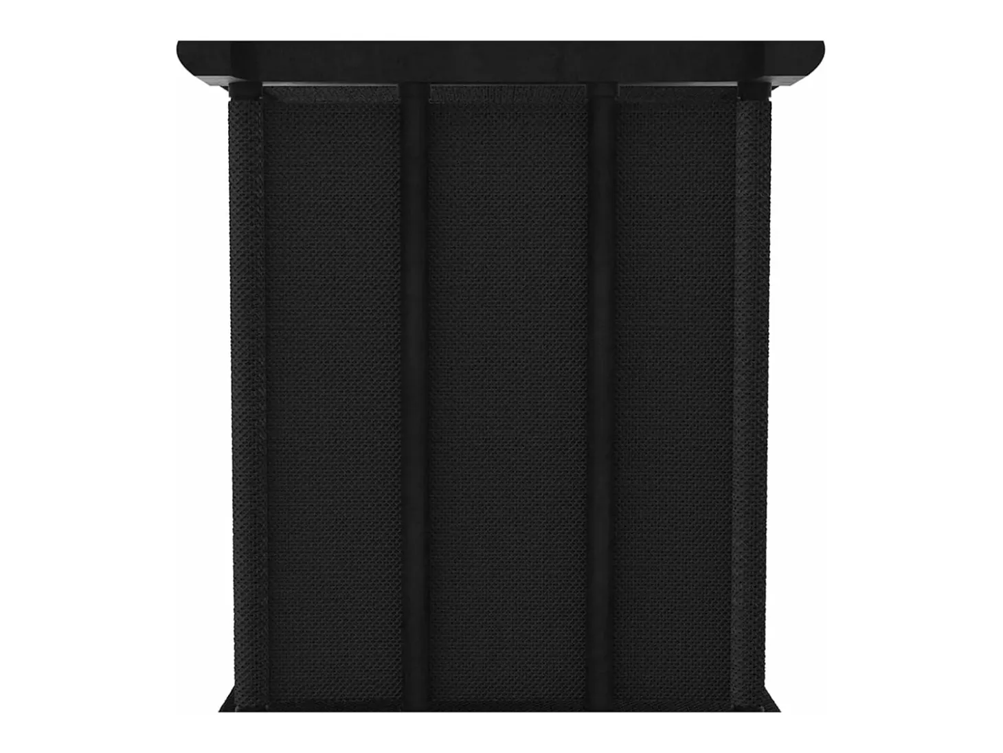 Estantería de 4 cubos con cajas de tela negra 69x30x72,5 cm