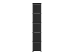 Estantería de 15 cubos con cajas de tela negro 103x30x175,5 cm ES110092