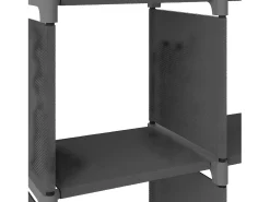 Estantería de 6 cubos de tela gris 103x30x72,5 cm