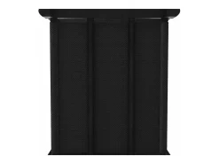 Estantería de 12 cubos de tela negra 103x30x141 cm