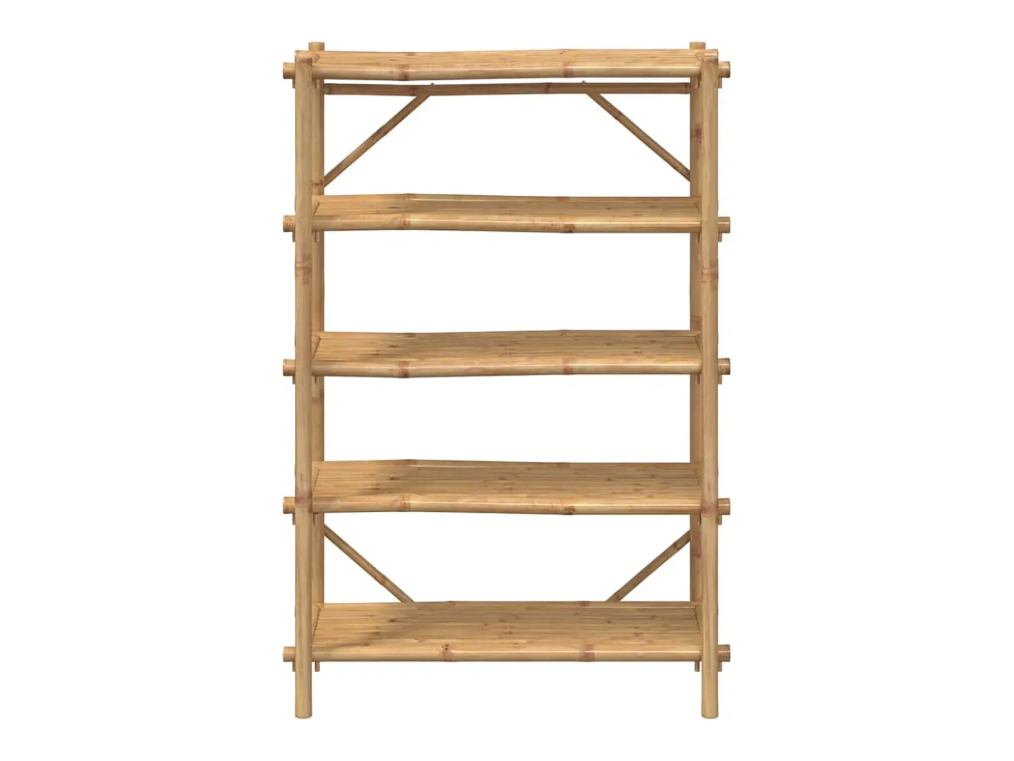 Estantería de 5 niveles bambú 100x40x150 cm ES900115