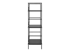 Estantería de 3 niveles de aglomerado negro 60x27,6x90,5 cm