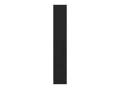 Estantería de 4 niveles de roble negro 80x24x143 cm