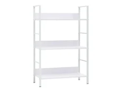 Estantería de 3 niveles madera ingeniería blanco 60x27,6x90,5cm