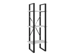 Estantería de 3 niveles madera contrachapada blanco 40x30x105cm