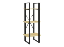 Estantería de 3 niveles madera maciza de pino 40x30x105 cm