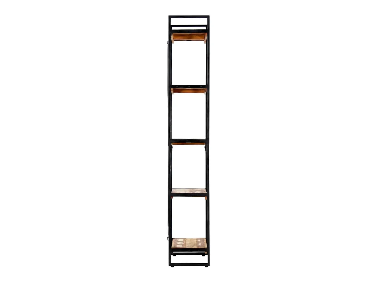 Estantería de 5 niveles madera maciza reciclada 60x30x180 cm