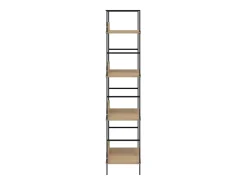Estantería de 4 niveles madera ingeniería roble 60x27,6x124,5cm