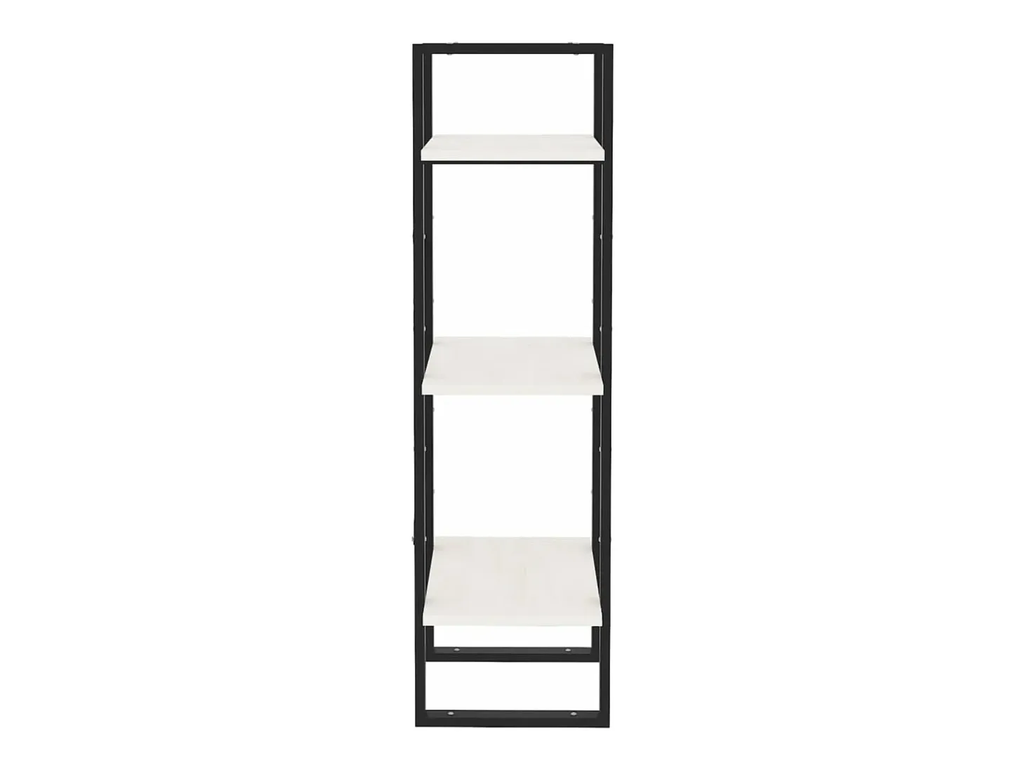 Estantería de 3 niveles madera maciza pino blanco 40x30x105 cm