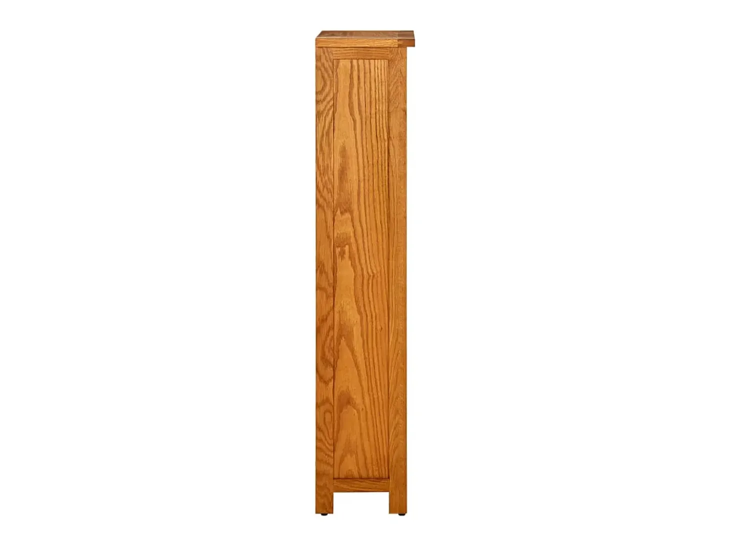Estantería de 4 niveles madera maciza de roble 45x22x110 cm