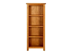 Estantería de 4 niveles madera maciza de roble 45x22x110 cm