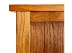 Estantería de 4 niveles madera maciza de roble 45x22x110 cm
