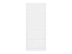 Estantería de 5 niveles madera contrachapada blanca 80x30x189cm