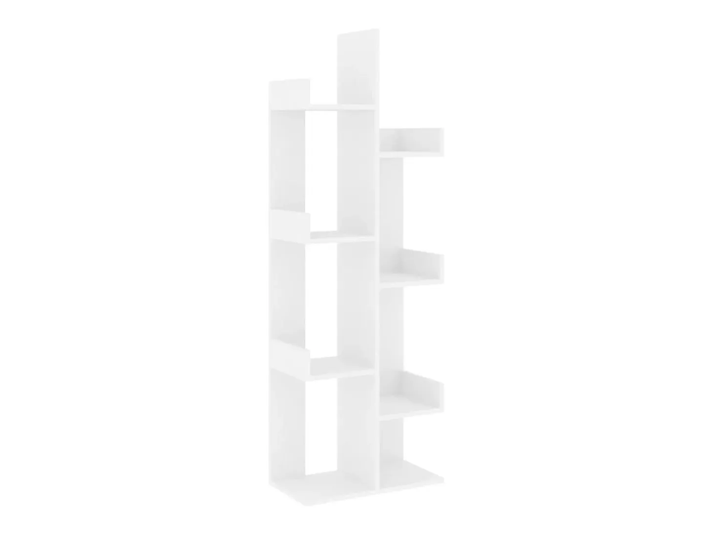 Estantería de aglomerado blanco 48x25,5x140 cm
