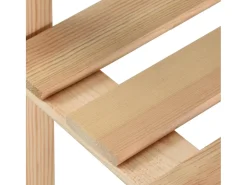 Estantería de almacenamiento de 5 niveles 170 x 28,5 x 170 cm madera maciza de pino 02_0000659
