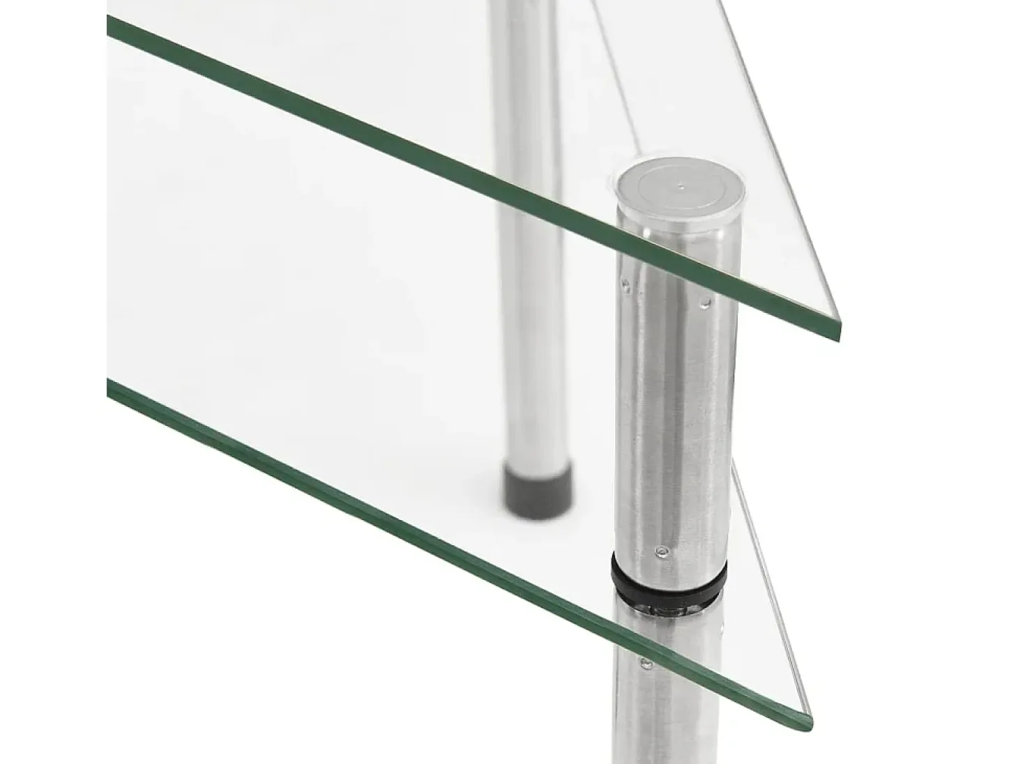 Estantería de cocina vidrio templado transparente 49,5x35x19 cm ES586196