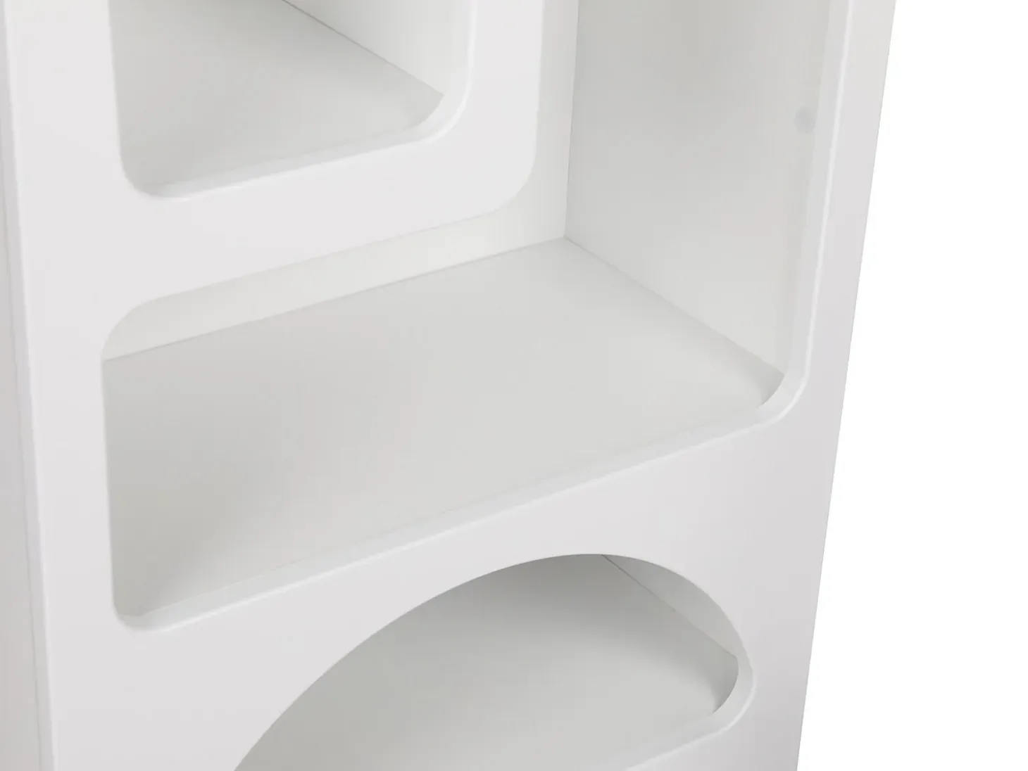 Estantería de diseño con 5 huecos - Blanco - LUELA