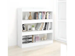 Estantería de libros/divisor de espacios blanco 100x30x103 cm