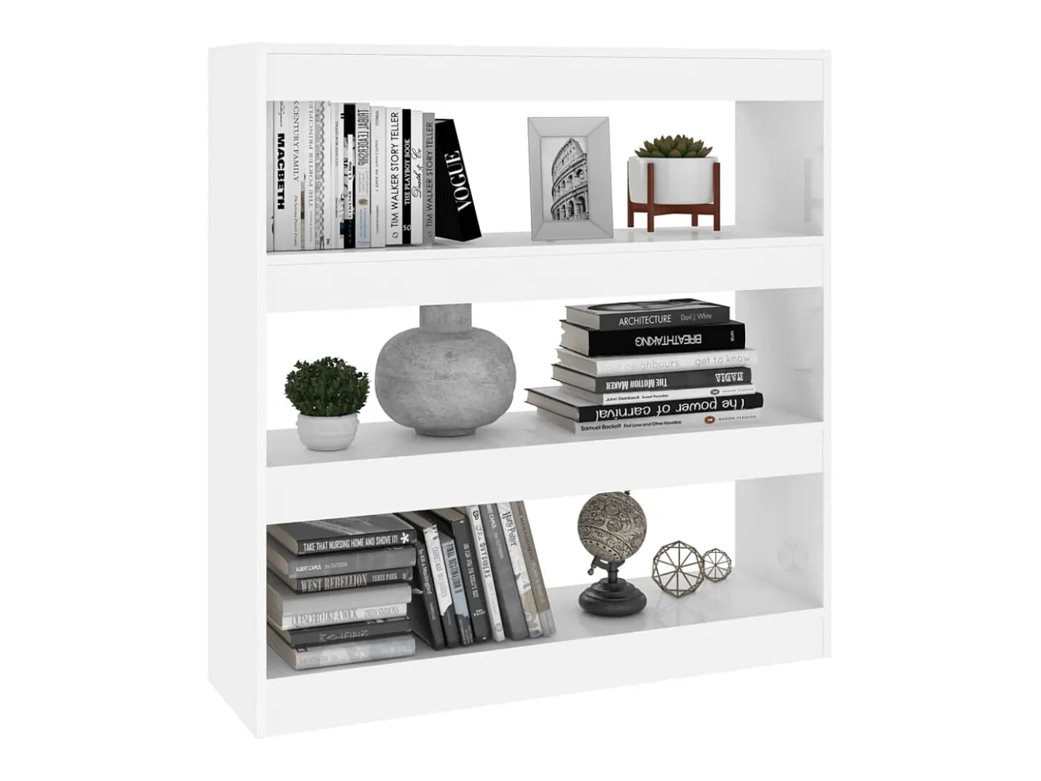 Estantería de libros/divisor de espacios blanco 100x30x103 cm