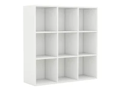 Estantería de madera contrachapada blanco 98x30x98 cm