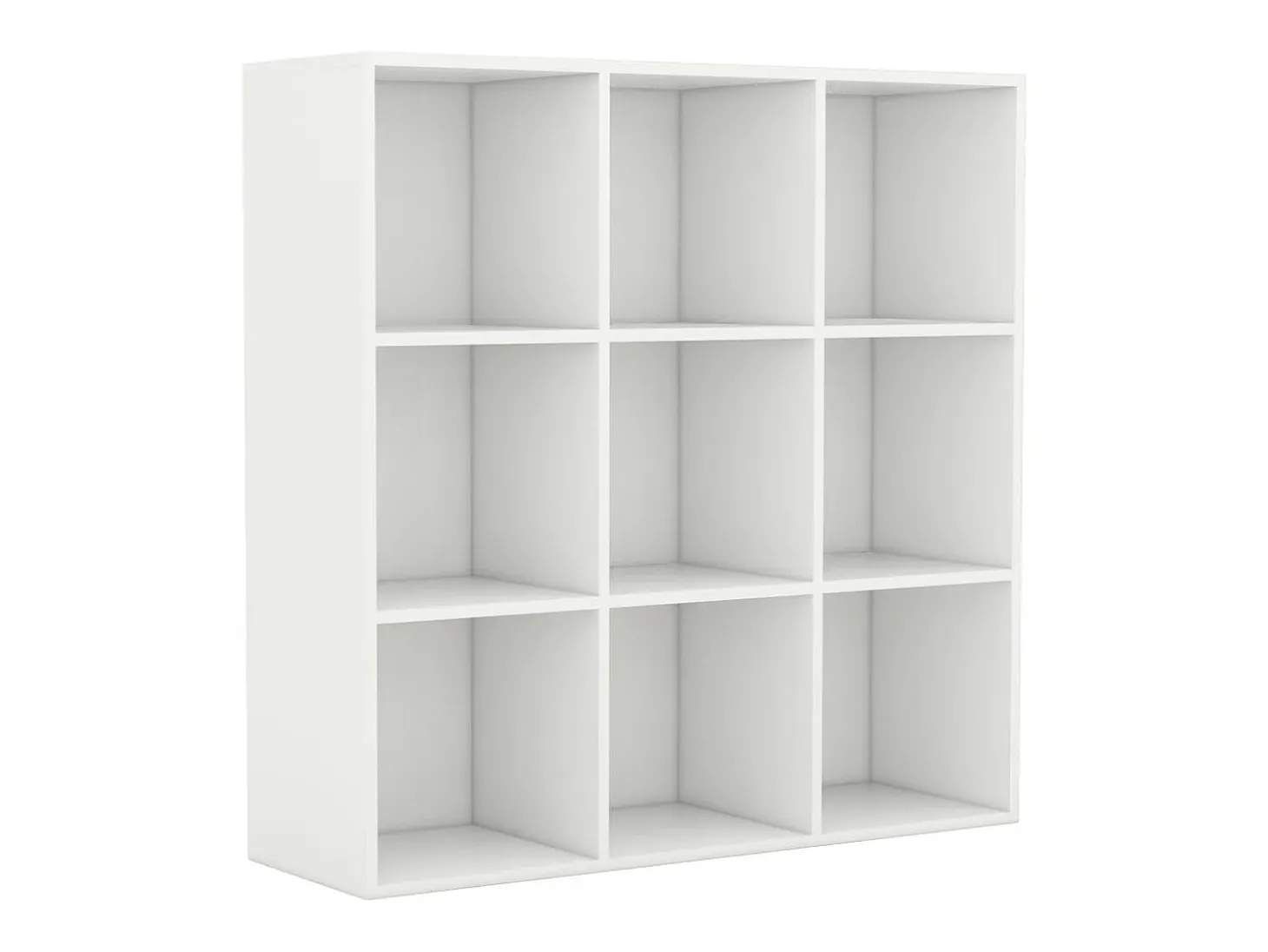 Estantería de madera contrachapada blanco 98x30x98 cm