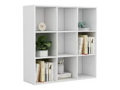 Estantería de madera contrachapada blanco 98x30x98 cm