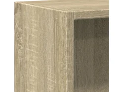 Estantería de madera contrachapada color roble 40x24x75 cm