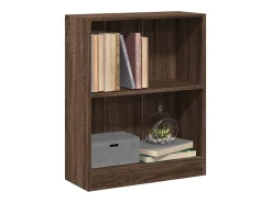 Estantería de madera contrachapada roble marrón 60x24x74,5 cm