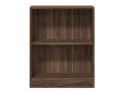 Estantería de madera contrachapada roble marrón 60x24x74,5 cm