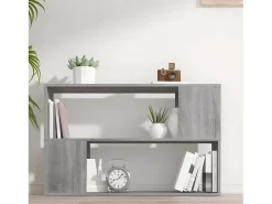 Estantería de madera contrachapada gris Sonoma 100x24x63 cm