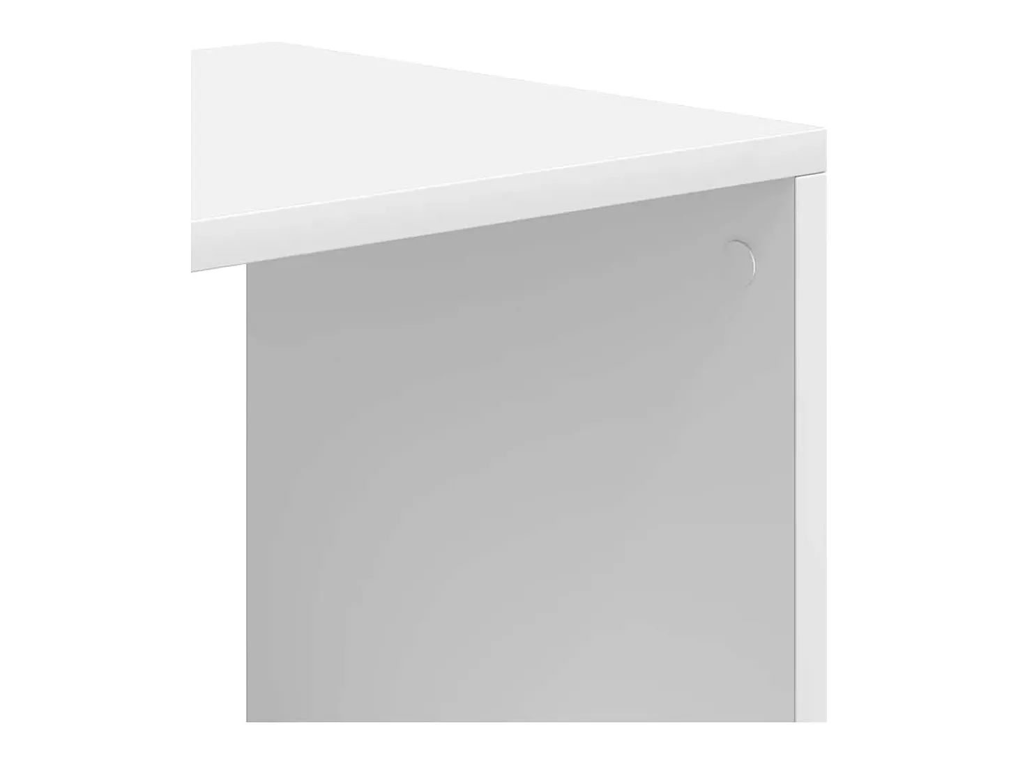 Estantería de madera contrachapada blanco 66x31x112 cm