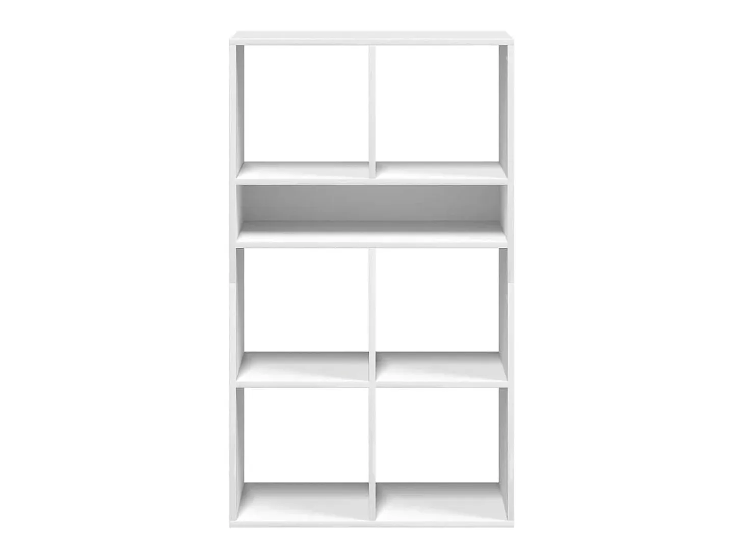 Estantería de madera contrachapada blanco 66x31x112 cm