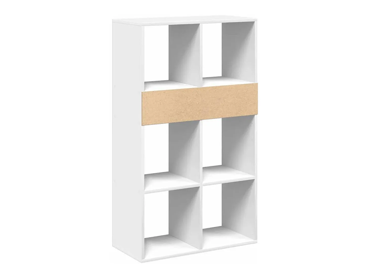 Estantería de madera contrachapada blanco 66x31x112 cm