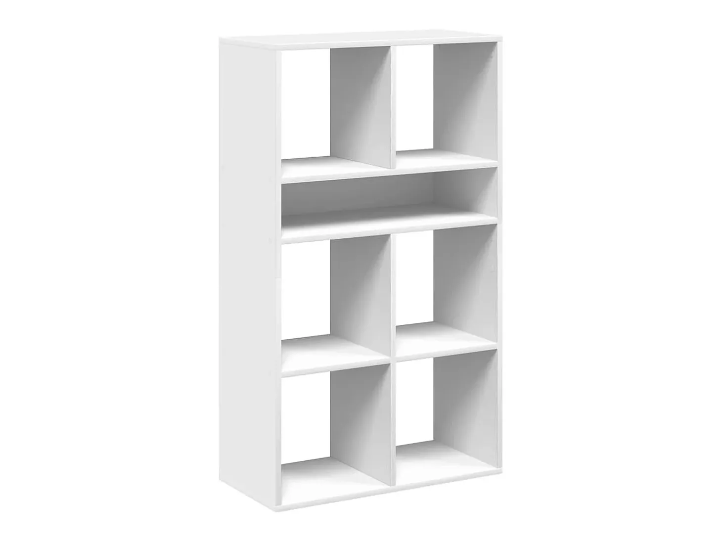 Estantería de madera contrachapada blanco 66x31x112 cm