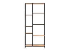 Estantería de madera contrachapada y acero 80x30x180 cm