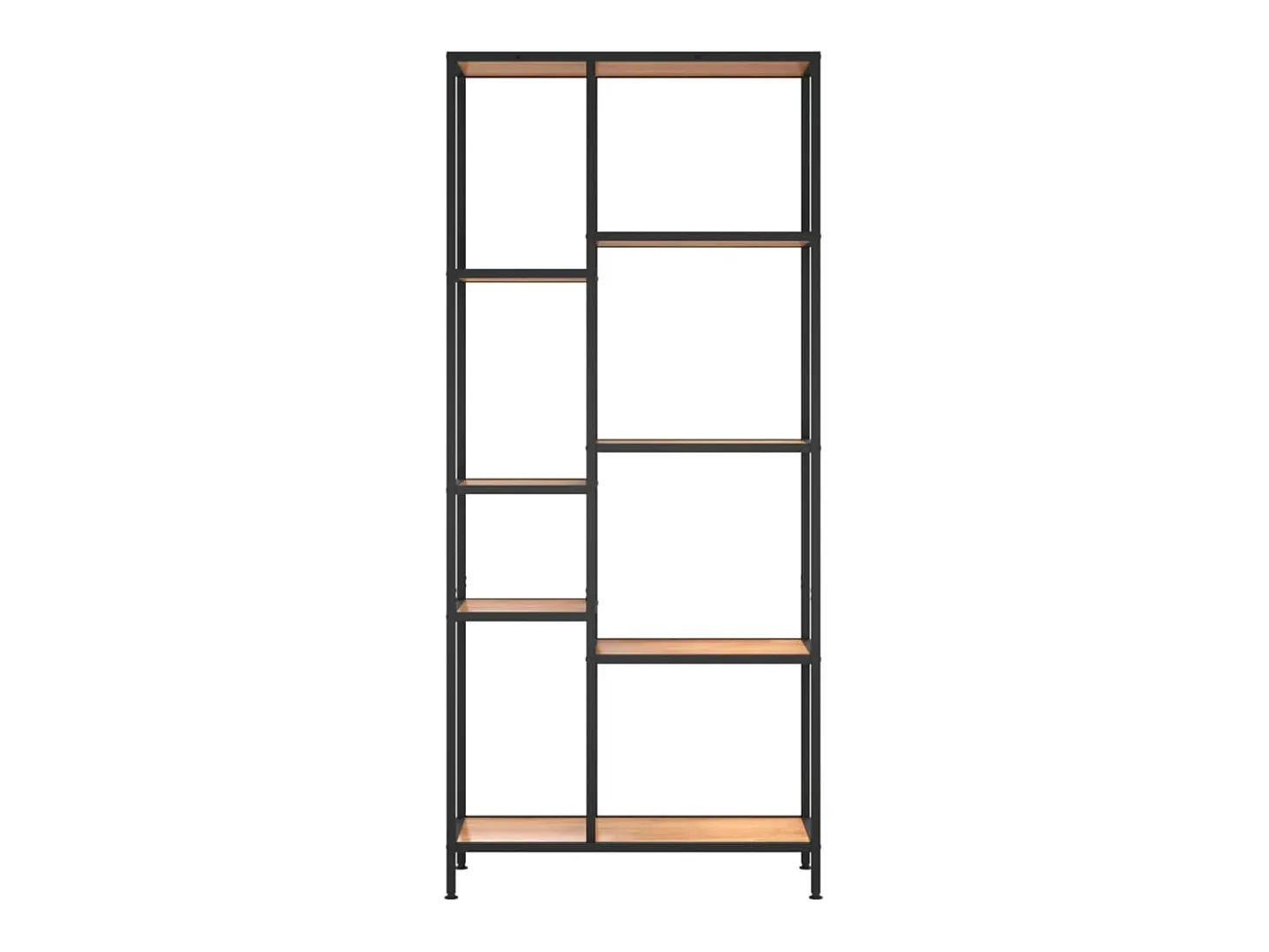Estantería de madera contrachapada y acero 80x30x180 cm