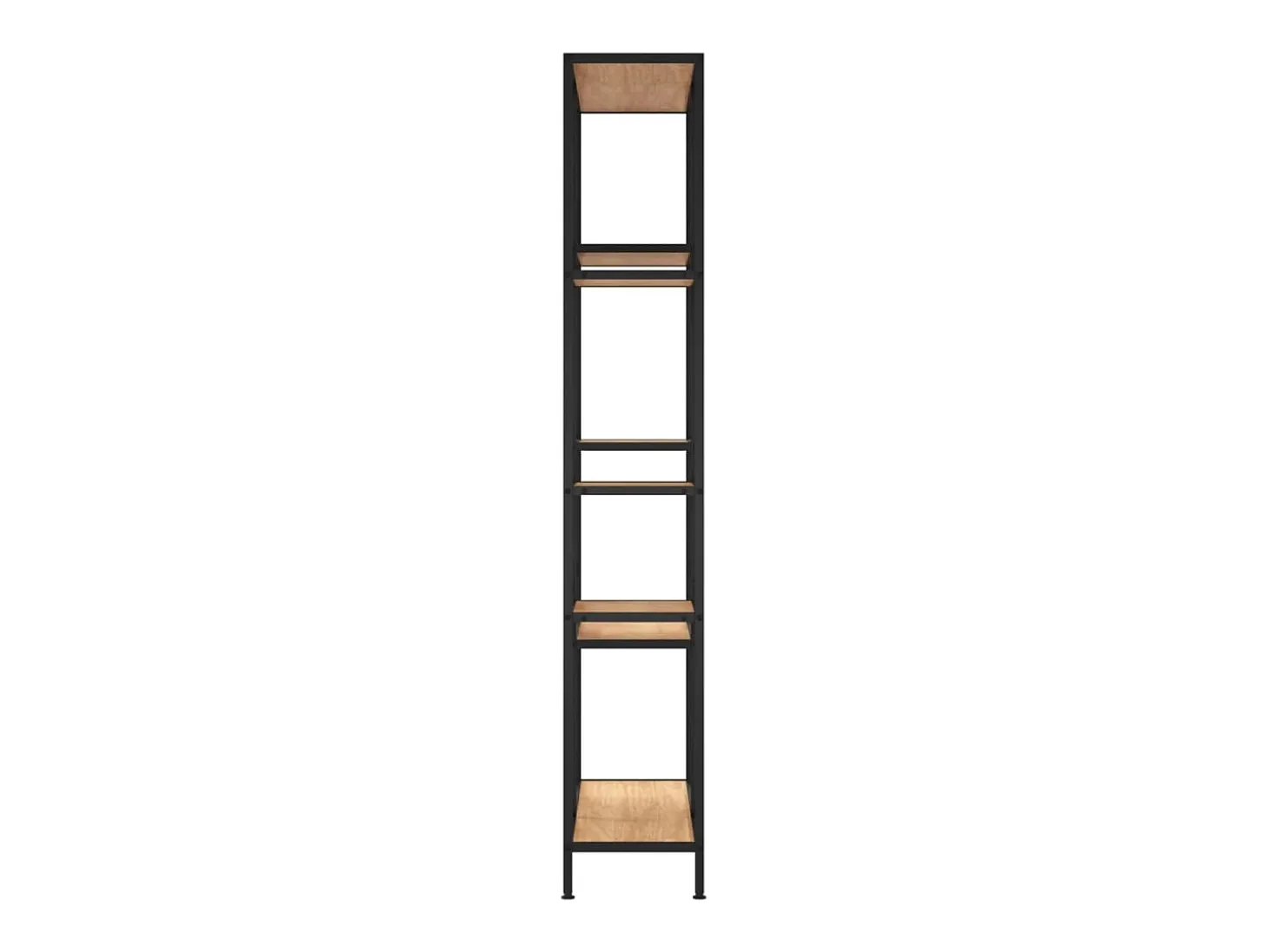 Estantería de madera contrachapada y acero 80x30x180 cm