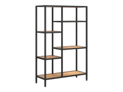Estantería de madera contrachapada y acero 80x30x120 cm