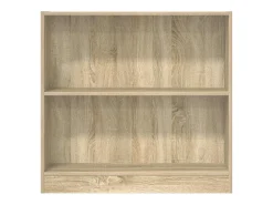 Estantería de madera contrachapada color roble 80x24x75 cm