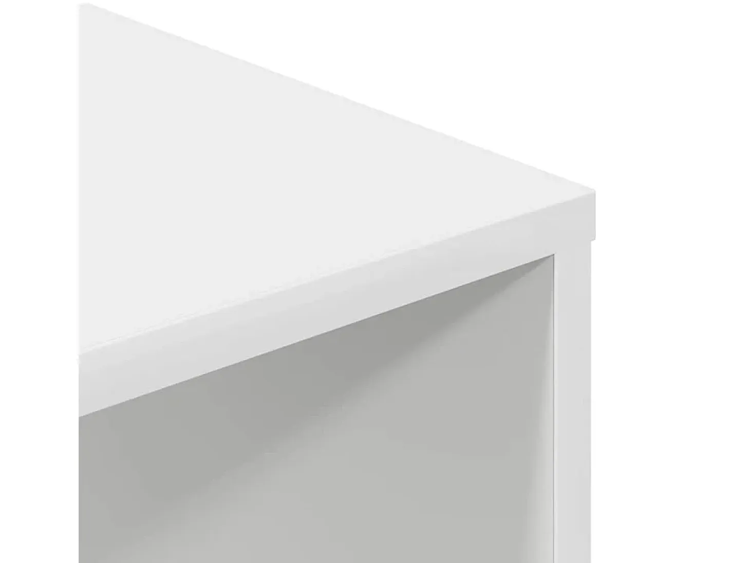 Estantería de madera contrachapada blanco 34x31x112 cm