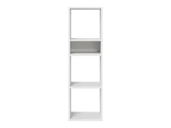 Estantería de madera contrachapada blanco 34x31x112 cm