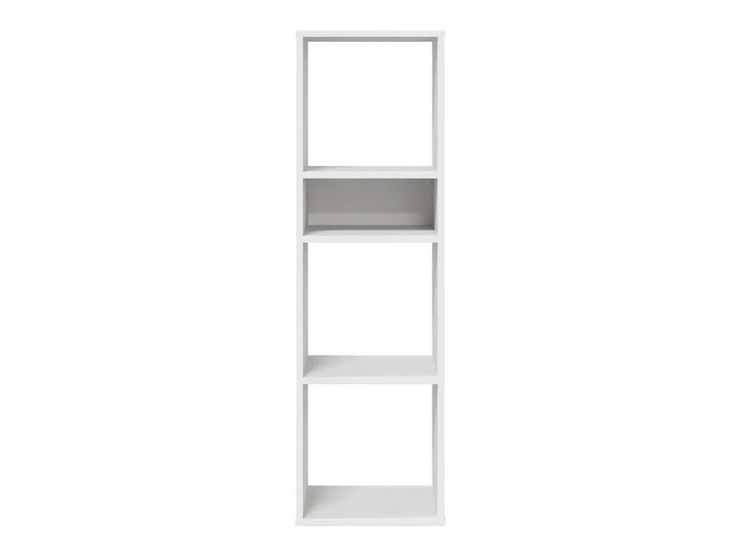 Estantería de madera contrachapada blanco 34x31x112 cm